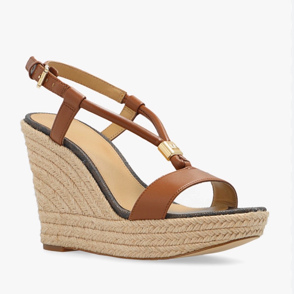 Michael Kors Tan Wedge Sandals